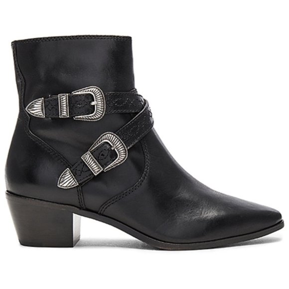 Frye Shoes - Frye Ellen Buckle Western Bootie